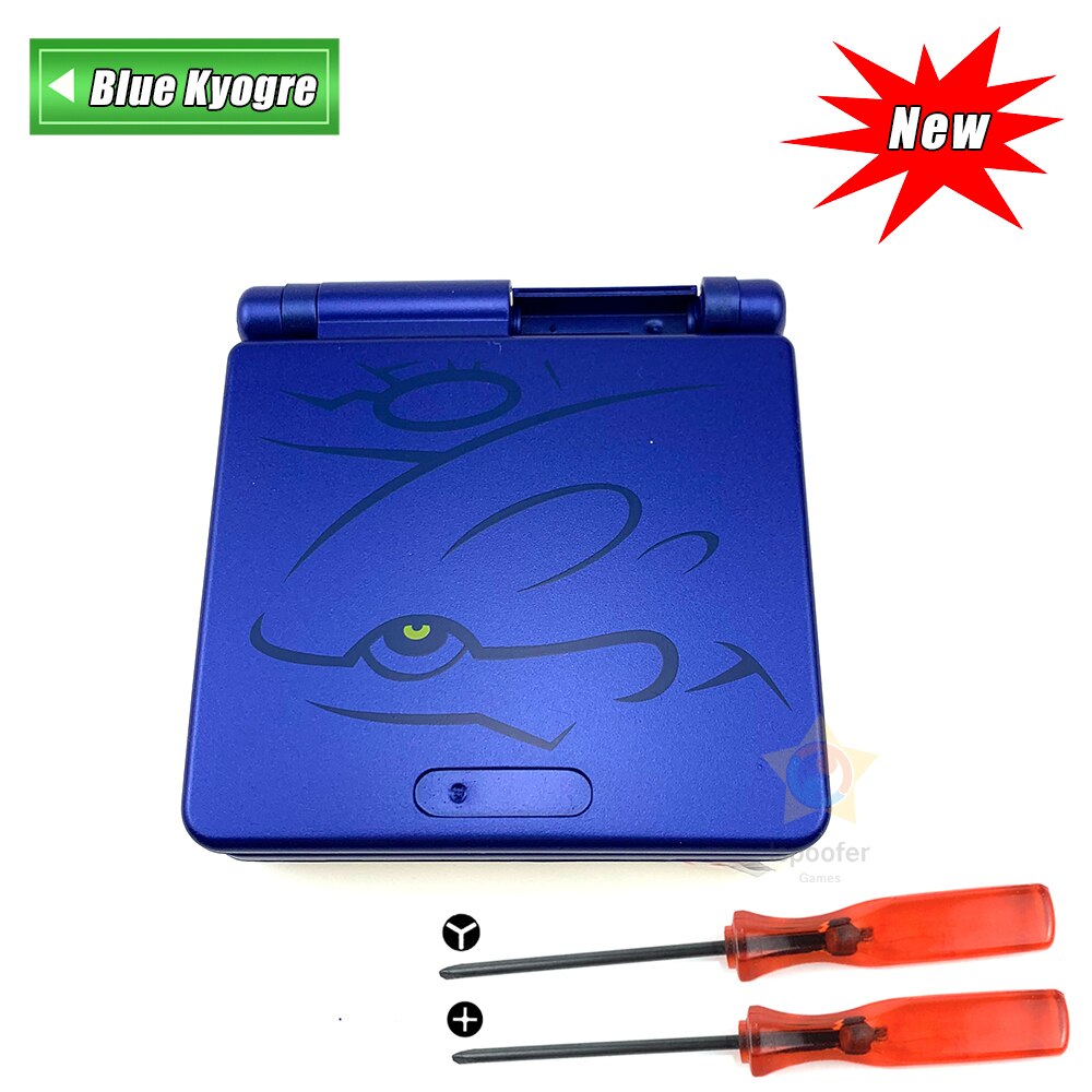 Cartoon Volle Gehäuse Shell-Ersatz Für Nintendo Gameboy Advance SP Für GBA SP Spielkonsole Abdeckung Fall: Blue Kyogre