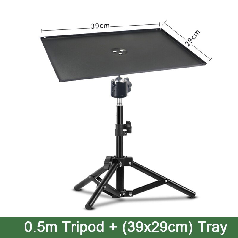 29 x 39cm metalbakke projektor stativ stativ 0.5m 1.5m justerbar højde laptop gulvstativ understøtter dvd afspiller projektor beslag: Bakke  x 0.5m stativ