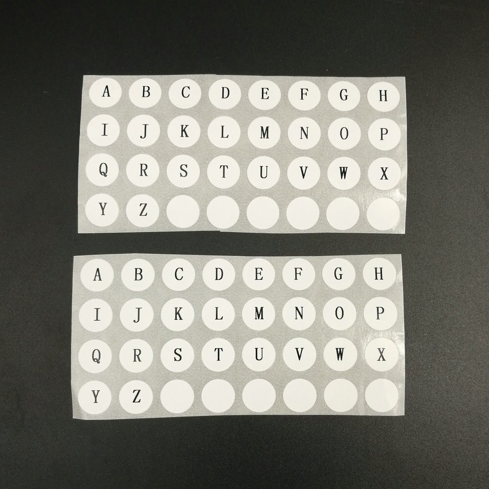 260 small pcs Sticky Alphabet 10mm 0.39" Black Letters Labels A To Z Self Adhesive Sticker