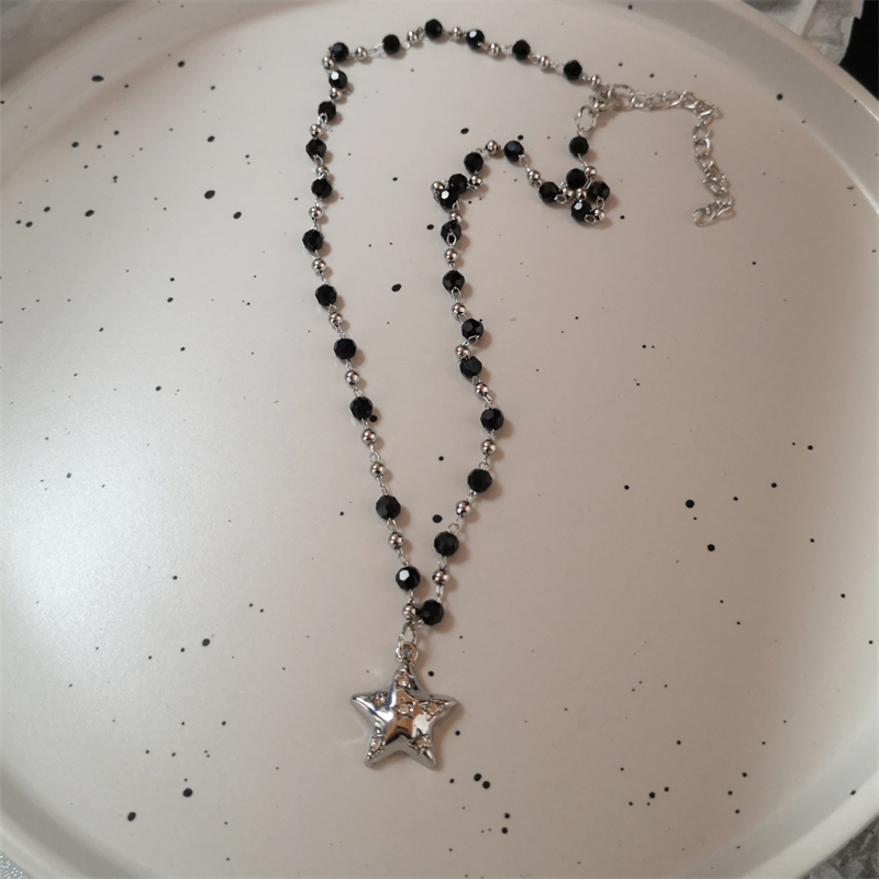 Kpop Cool Punk Vintage étoile pendentif chaînes collier pour hommes femmes Egirl Hip Hop années 90 Grunge esthétique EMO bijoux Y2k accessoires