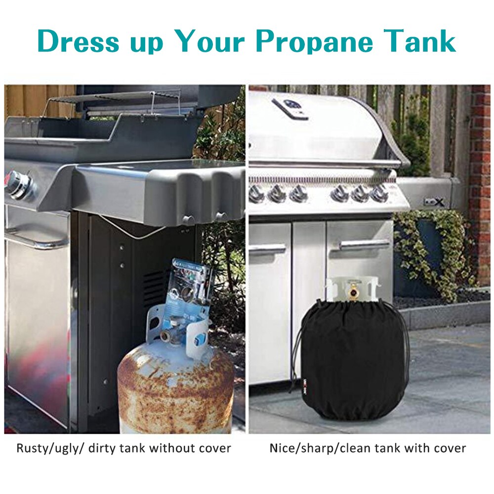 Gas Bottle Waterproof Covers Durable Propane Tank Dust-Proof Cover Outdoor BBQ Rain Protect Anti-Rust Oxford Cloth Storage Bag