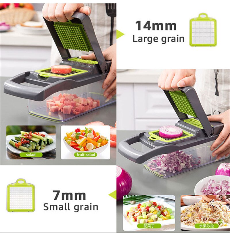 Multi-Function Vegetable Cutting Artifact Potato Shredding Machine Onion Chopper Fruit Cutting Machine Kitchen Tools