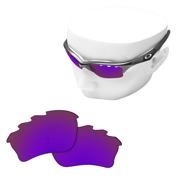 OOWLIT Polarisierte Ersatz Linsen für-Oakley Half Jacket XLJ Belüftet Sonnenbrille: Purple Mirror