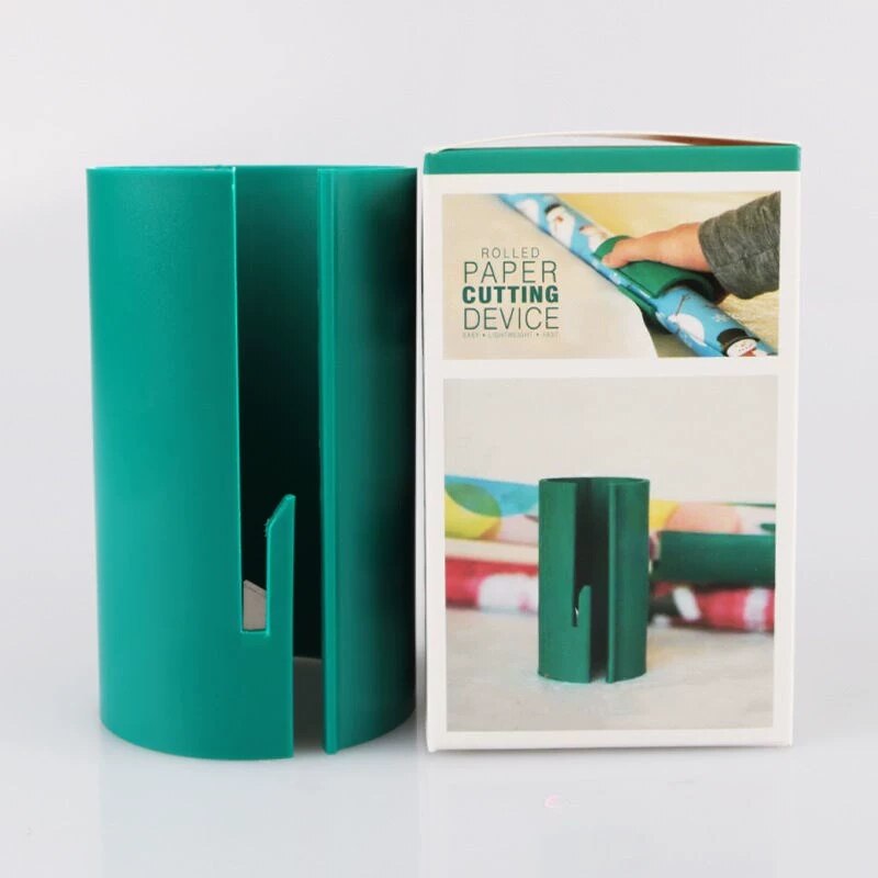 Blue Sliding Wrapping Paper Cutter Christmas Paper Cutter Home Cutting Machine Paper Trimmer Xmas резак для бумаги
