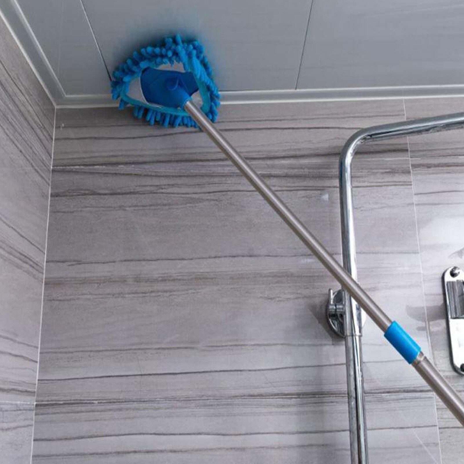 Lui Driehoek Schoonmaken Mop Intrekbare Instant Water Schoonmaken Mop Draaibare Driehoek Dweil Voor Spiegel, Glas, Plafond, maïs