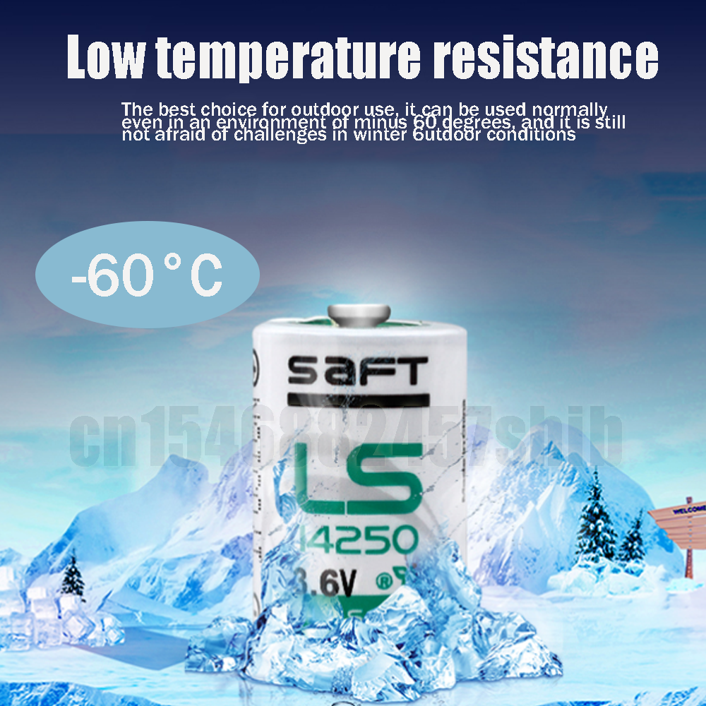 4pcs 3.6V SAFT 14250 LS14250 TL-5902 1/2AA Lithium Battery LS14250 For PLC Electronic Equipment Water Gas Meter Primary Battery