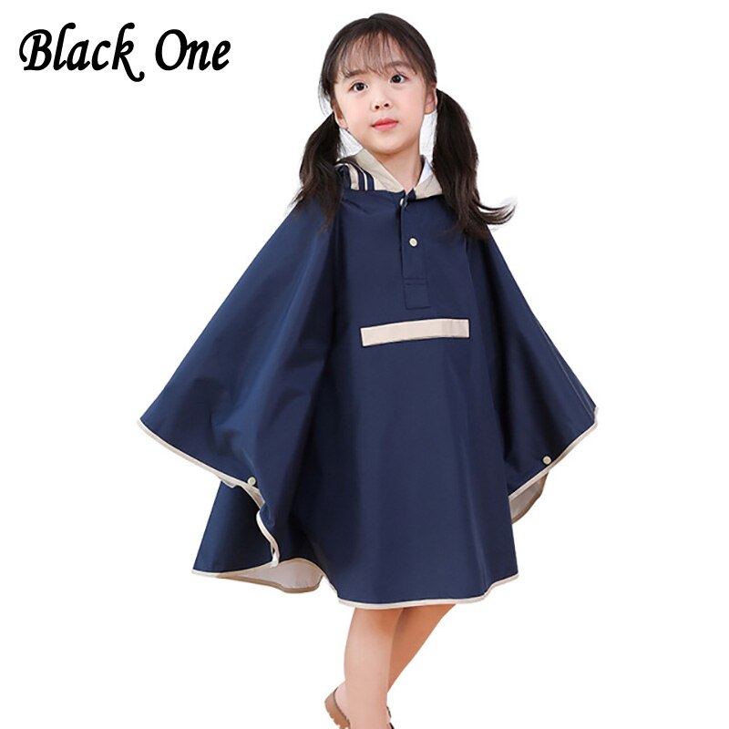 Chubasquero Impermeable para niños y niñas, Poncho con capucha, Impermeable, Japón
