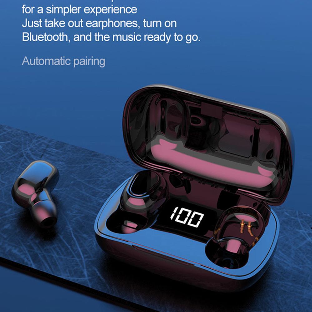 Draadloze Bluetooth Oordopjes In-Ear Hoofdtelefoon Met Digitale Display Opladen Doos IPX5 Waterdichte Sport Oortelefoon