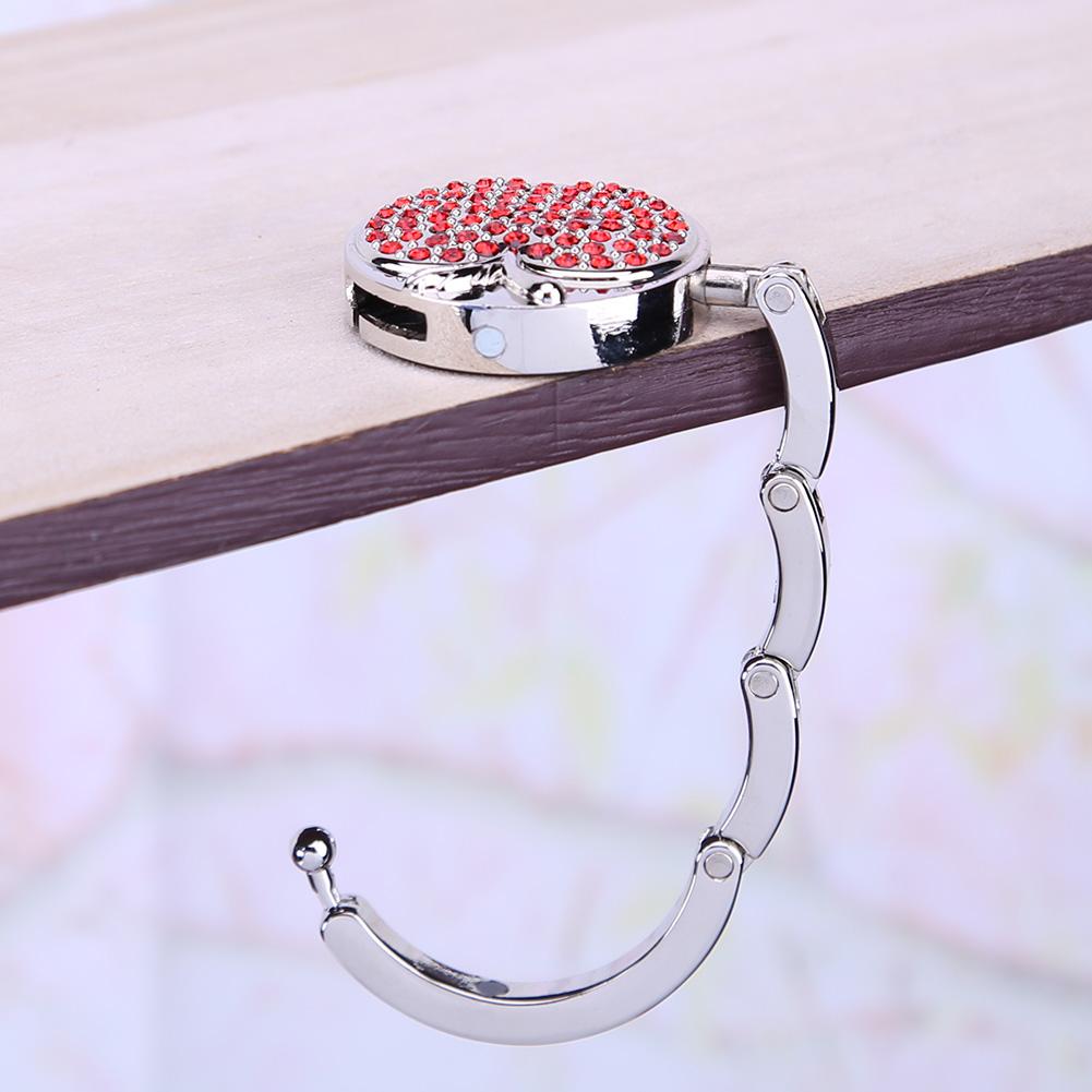 Portable Handbag Hook Metal Foldable Bag Purse Hook Handbag HangerBag Desk Multiple Bag Desk Hanger Purse Bag Hook Holder
