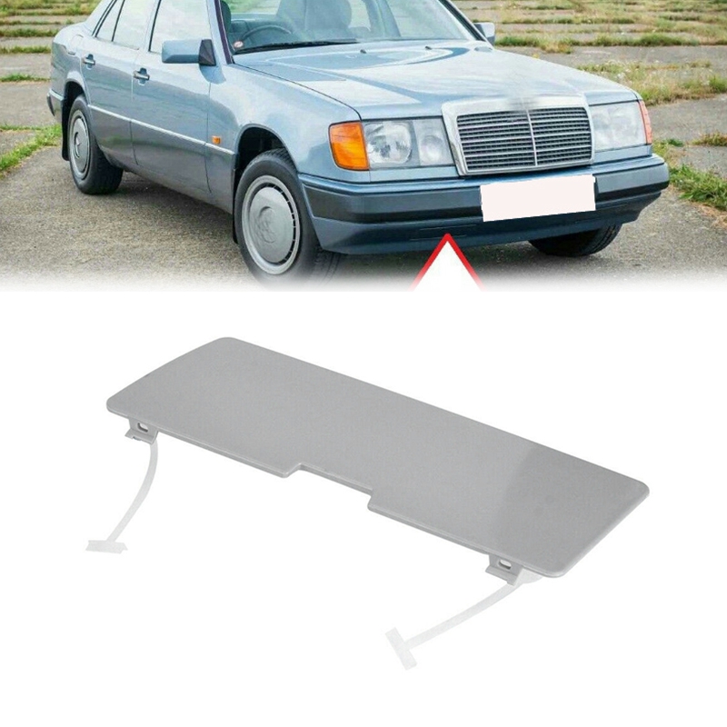 For Benz E‑Class W124 Front Bumper Tow Hook Cover Towing Hole Lid Trailer Trim Cap Plate Traction Shell Cover: Default Title