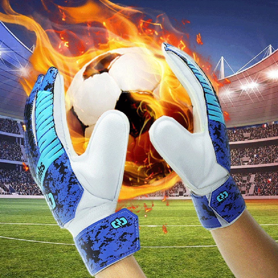 Loogdeel Voetbal Sport Keepershandschoenen Volwassen Kinderen Professionele Keeper Vingerbescherming Antislip Trainingshandschoenen