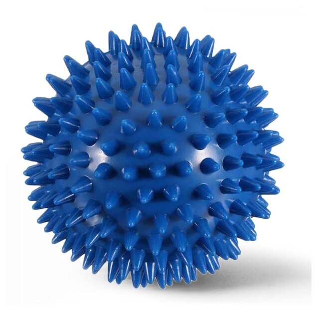 Massage hedgehogs Ball Back Roller Spiky Peanut Massager Plantar Gym ball stressbal Acupressure Therapy Pilates Fitness Ball: Beige