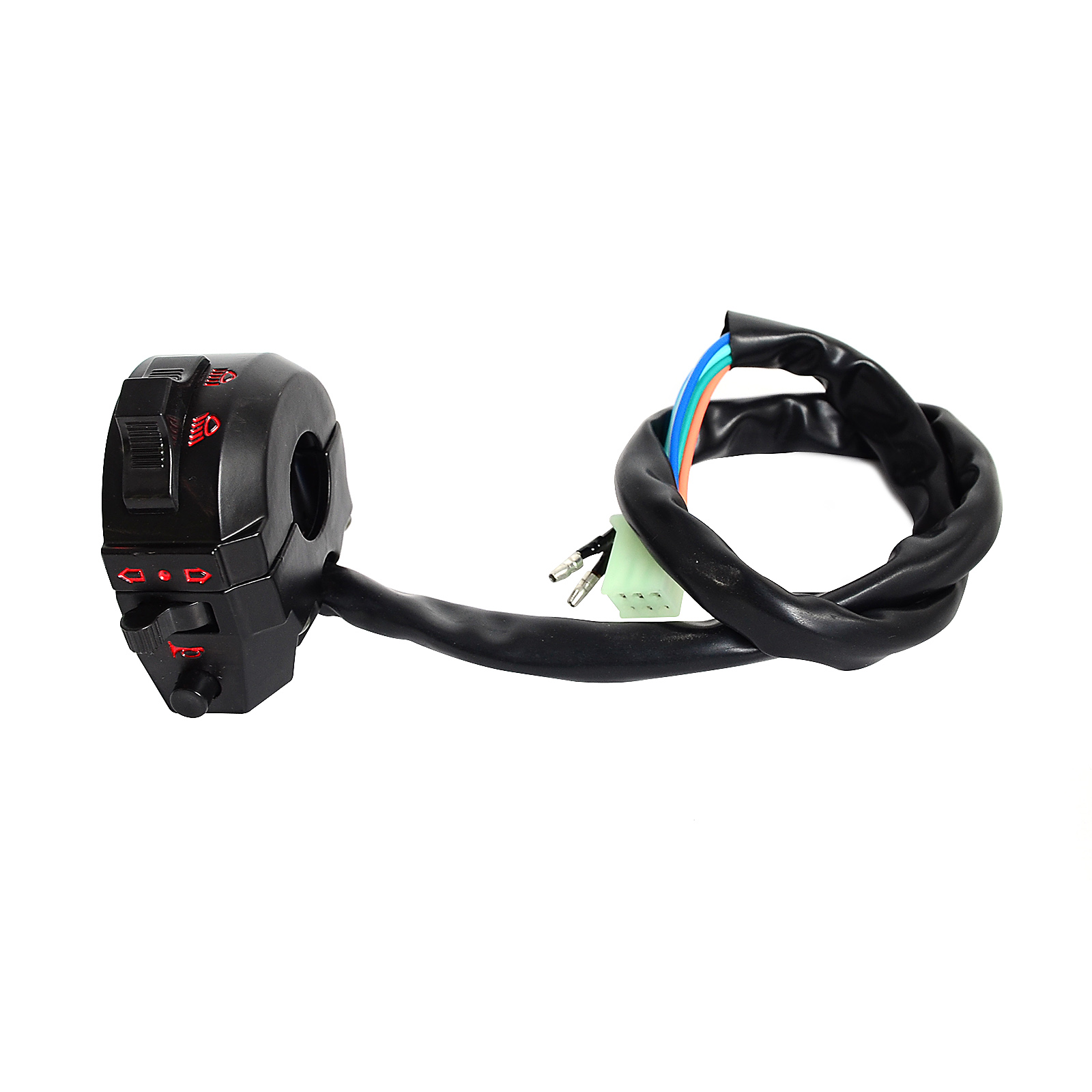 CNC Motorcycle Universal Handlebar Control Switch Light Horn Indicators Bar for ATV Quad