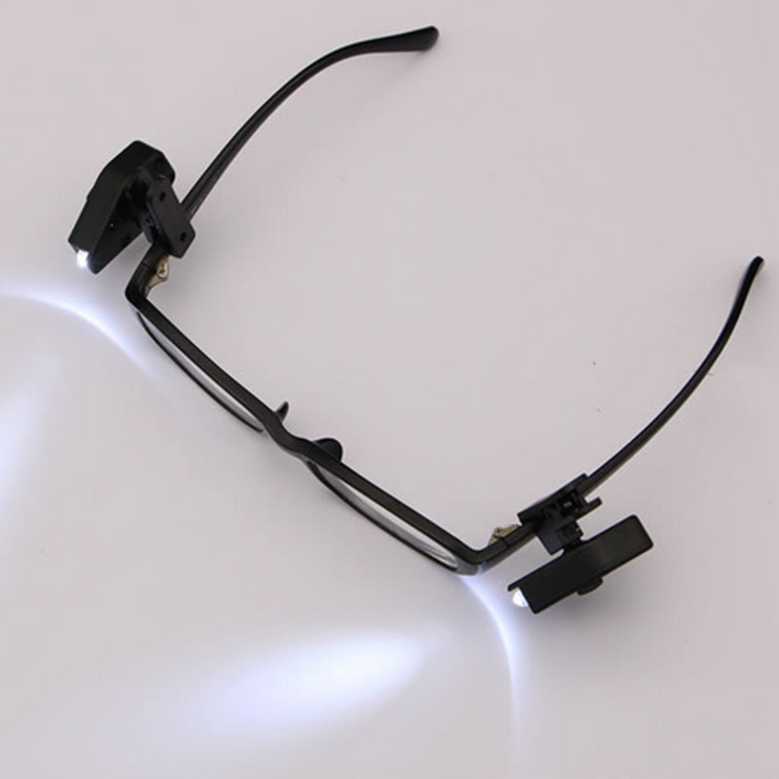 Eyeglass Clip Lantern 2pcs Mini Flashlight Glasses Reading Lamp Adjustable Eyeglasses Lamp Flexible Book Reading Lights
