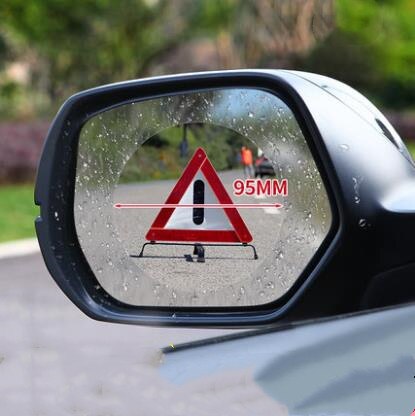 Miroir de rétroviseur de voiture universel | Film imperméable à la pluie autocollant de voiture, miroir Nano Film antibrouillard étanche CD50 Q02: A 2pcs