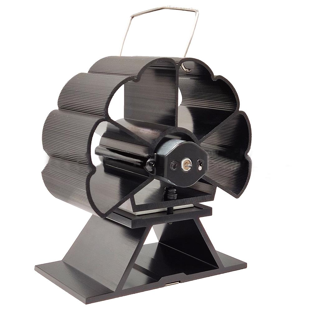 3 blade Fireplace Fan Silent Heat-powered 3-blade Head Moving Mini Fireplace Fan #W0