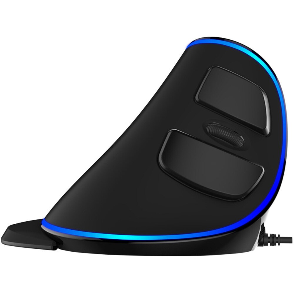 Delux M618 Plus RGB Wired Vertical Mouse Ergonomic USB 4000 DPI Optical Wrist Rest Wireless Game Mice For PC Desktop Laptop: M618 Plus Standard