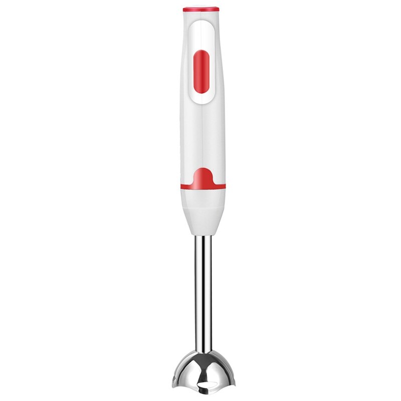 Immersion Hand Stick Blender Electric Food Vegetable Grinder Hand-Held Cooking Complementary Food Machine EU Plug: white  red