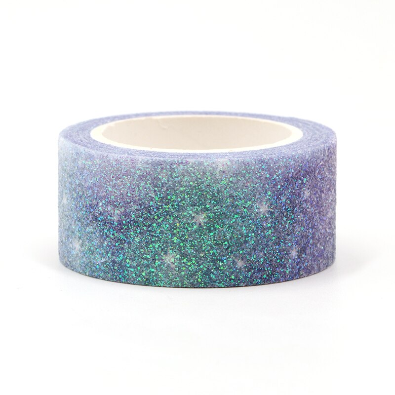 Sterrenhemel sparkle Bullet Journal Glitter Washi Tape leuke Decoratieve Plakband DIY Scrapbooking Sticker Label Briefpapier