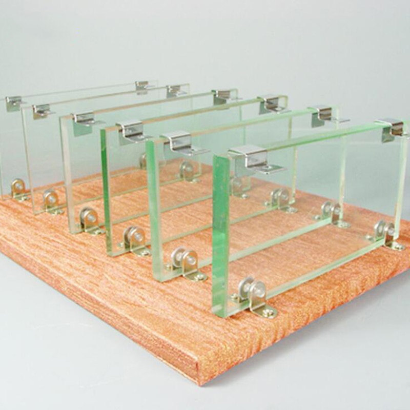 cadre de Support en verre en acier inoxydable 6/8/10mm suspendu pied pliant Aquarium réservoir Aquarium couvercle en verre Support supports