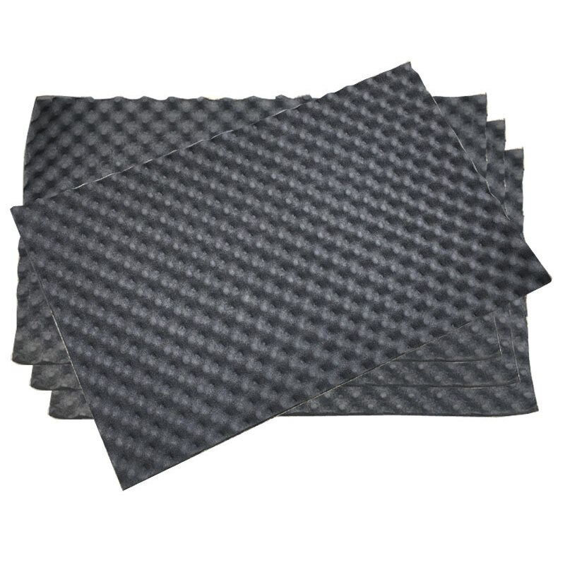 Alfombrilla amortiguadora de sonido para coche, 50x80cm, 18mm de grosor, aislamiento del capó, pegatina de algodón de espuma térmica para motor