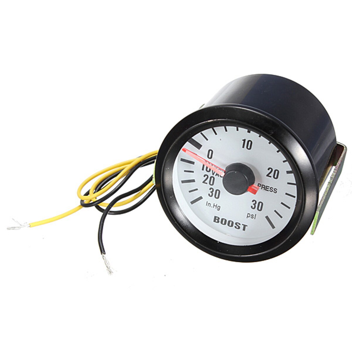 2" 52mm Car Gauge PSI Vacuum Boost Gauge Meter Counter Blue Light Black Rim -30~30 PSI Vacuum Press Meter