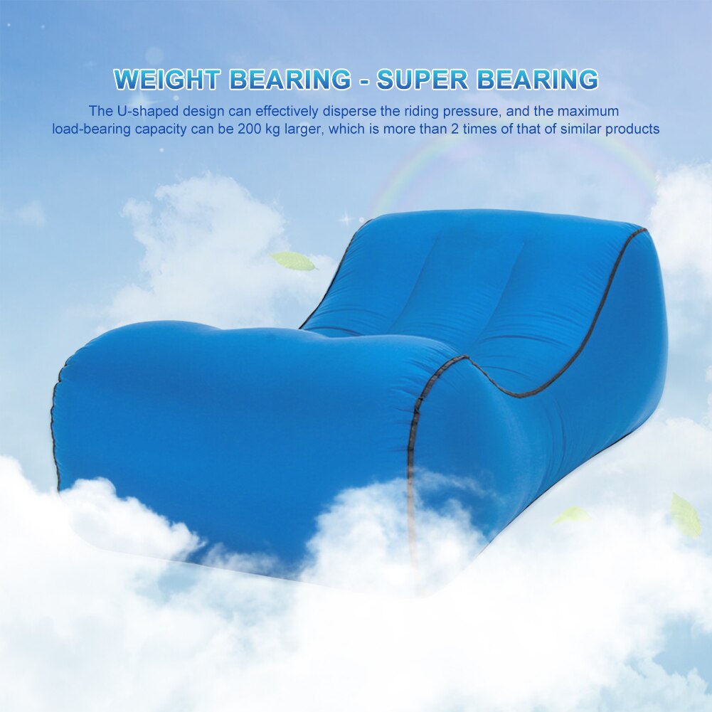 Waterdichte Lui Tas Opblaasbare Sofa Outdoor Camping Reizen Draagbare Ultralight Drijvende Lounger Strand Slapen Vouwen Lucht Bed