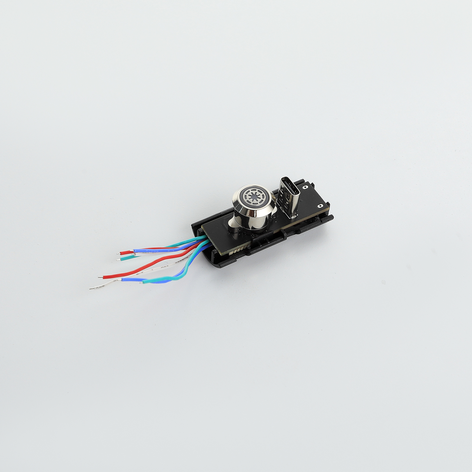DamienSaber-Port de recharge de type C pour sabre laser, bouton rond, carte son