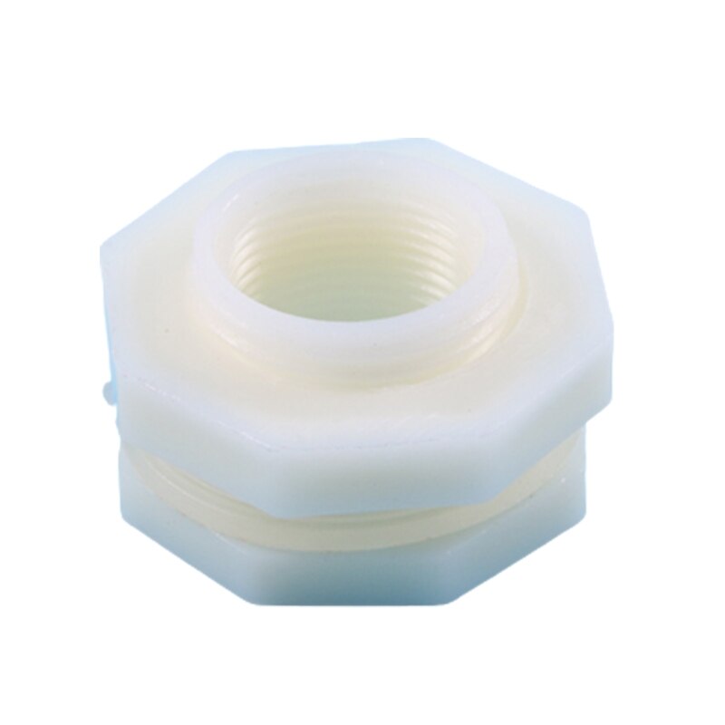 Plastic Bulkhead Fitting Water Tank Connector Adapter for Rain Barrels Water Tanks Pools Poultry Waterer Equipment