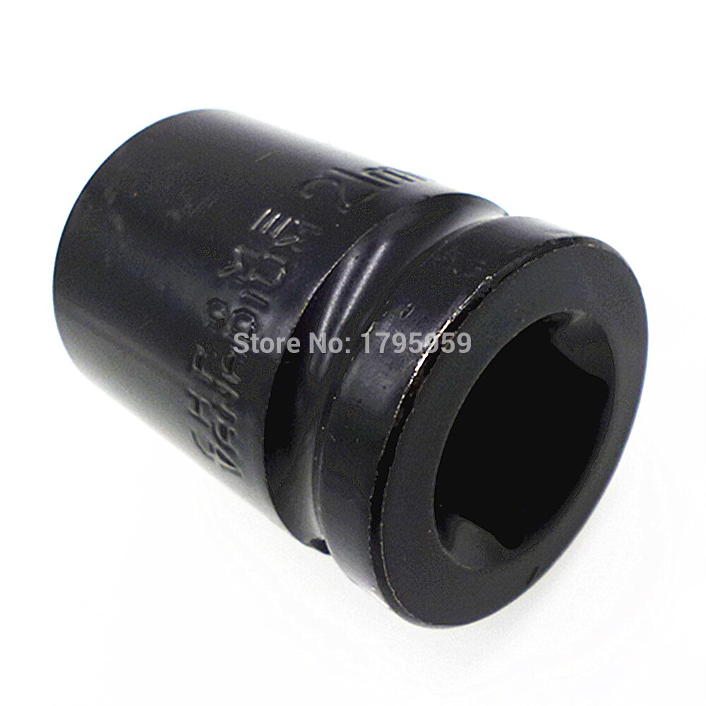 21mm 6 Point Metric Wrench Socket 1/2" Inch Shallow Square Drive Impact Socket Tool for Impact Guns & Air Ratchets
