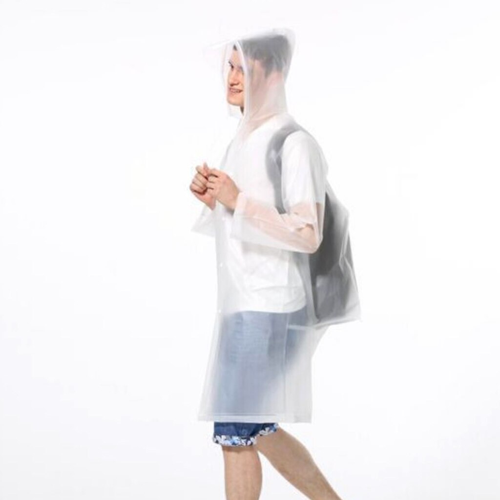 Portable Waterproof Raincoat Rain Poncho Jacket Coat for Hiking Cycling Camp