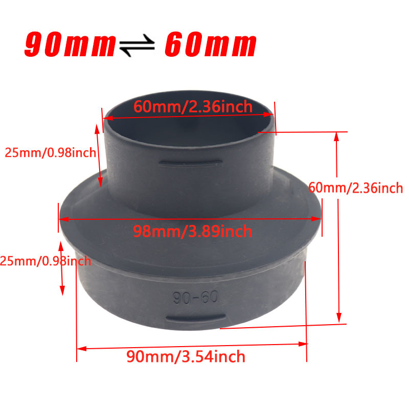 60mm To 90mm Car Parking Heater Ducting Reducer Ducting Connector Duct Pipe Reducer Adapter Converter Air Diesel Heater 2KW/D2