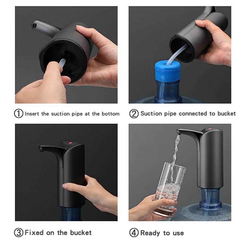 Elektrische Waterpomp Multi-Interface Gebotteld Drinkwater Druk Pomp Dispenser Water Pompen Apparaat Usb Opladen