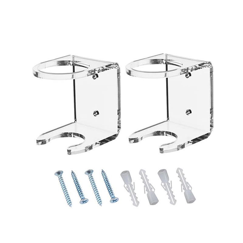 2 Piece Black Acrylic Baseball Storage Rack Multi Functional Bat Display Holder Wall Mount Sports Memorabilia Showcase Space: WHITE
