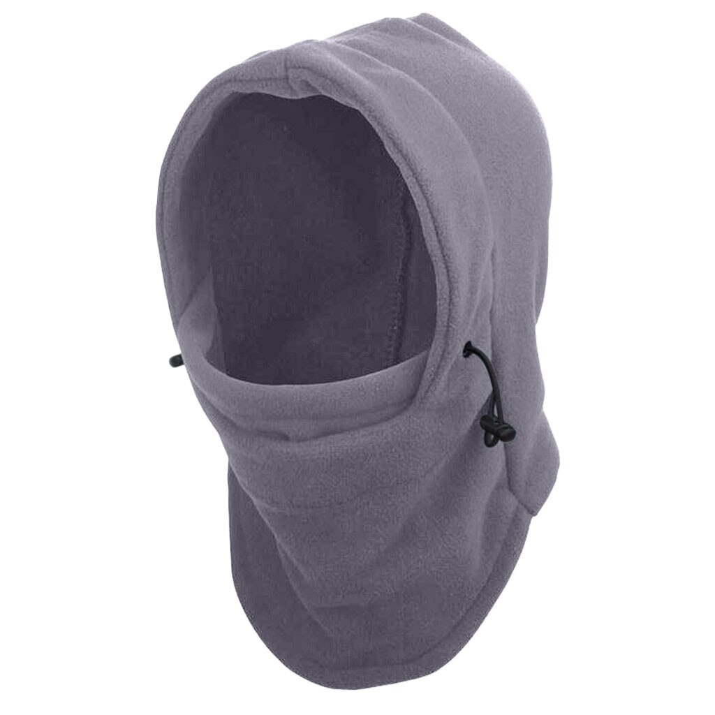 6 In1 Hals Heren Outdoor Fleece Warmer Hoed Muts Fleece Hood Ski Masker Warm Helm Warme Muts Voor mannen Fall Fleece Hoeden 2: GY