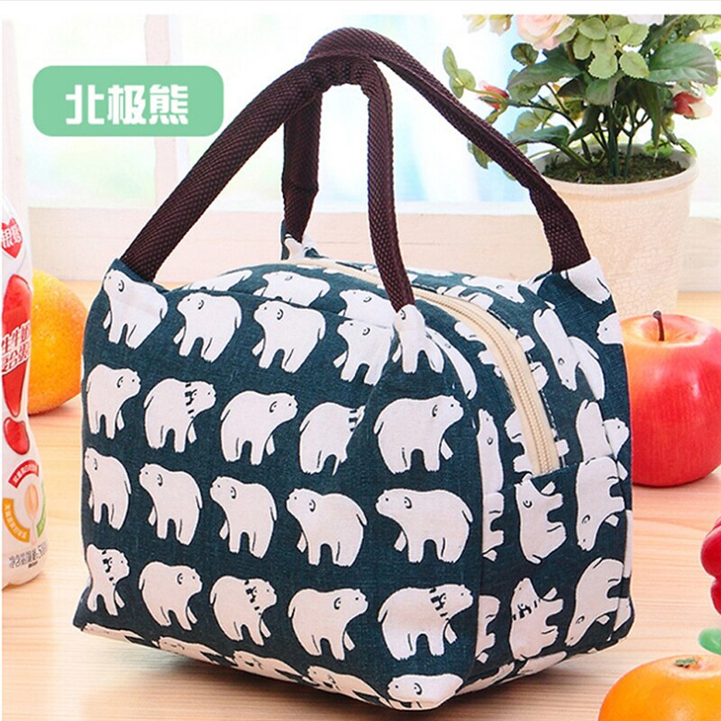Portable Insulated Thermal Cooler Bento Lunch Box Tote Picnic Storage Bag Pouch Lunch Bags