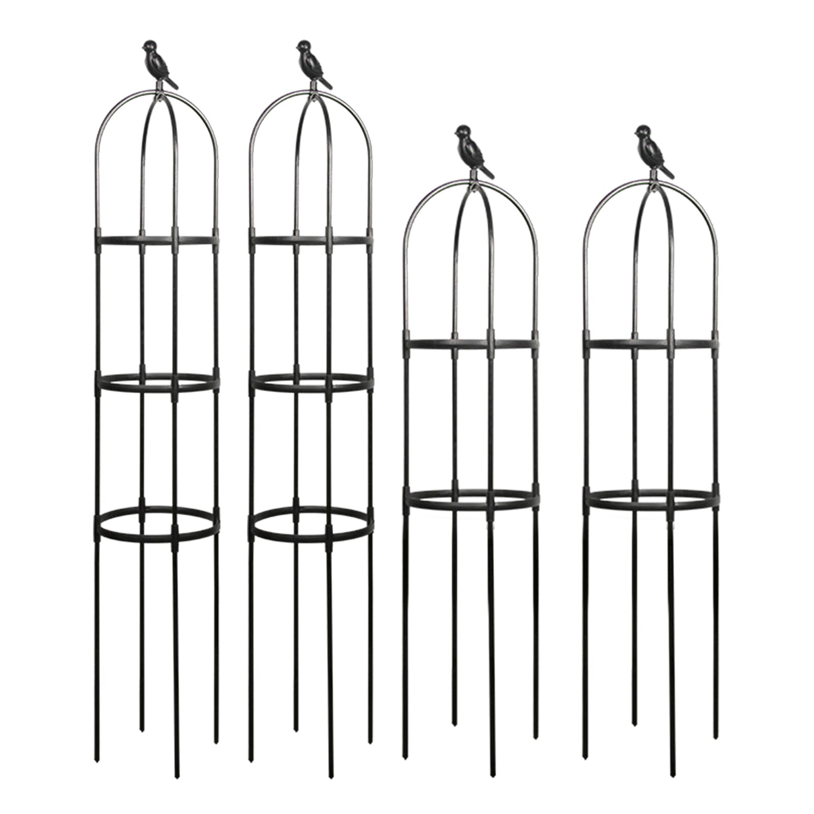 Hars Diy Tuin Trellis Obelisk Plant Stalen Frame Voor Klimmen Plant Verdikte Duurzaam Stand