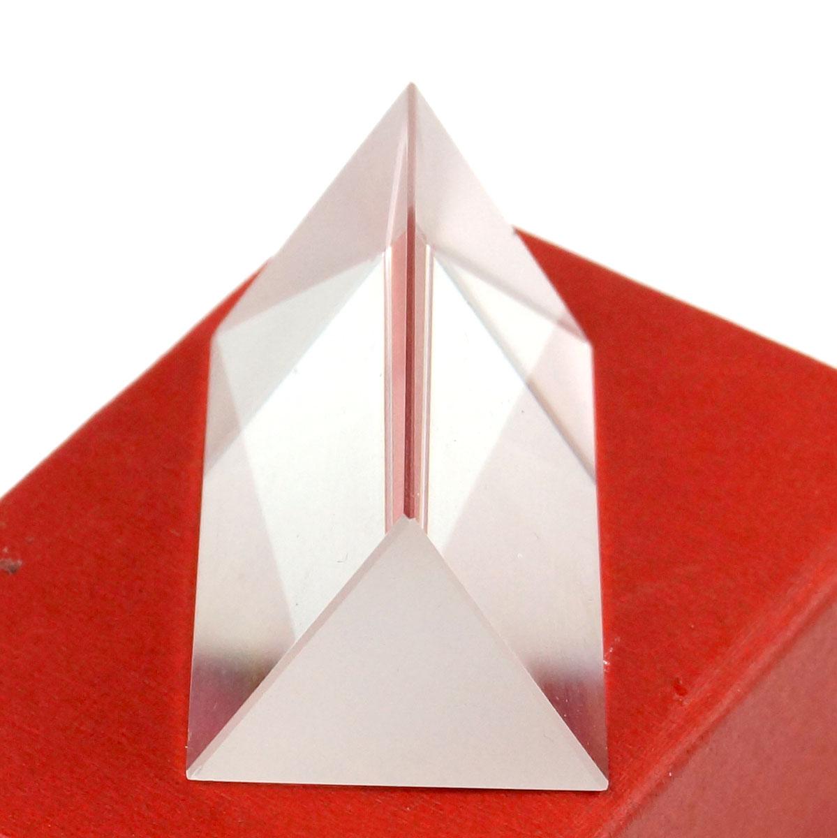 30x30x50mm K9 Crystal Triangular Prism for Teaching Light Spectrum Physics Photo Optical Instruments Rainbow Experiment