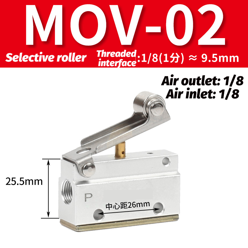 Pneumatische zwei Position zwei möglichkeit einer in einem heraus mechanische ventil Luft Kontrolle ventil Umkehr ventil MOV-01 MOV-02: Braun