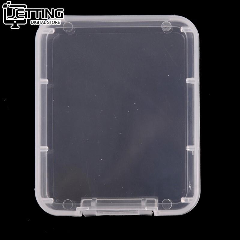 5 pz/lotto Custodia protettiva Scatola di Cassa di Carta di Memoria per SD SDHC MMC XD carta CF Bianco trasparente