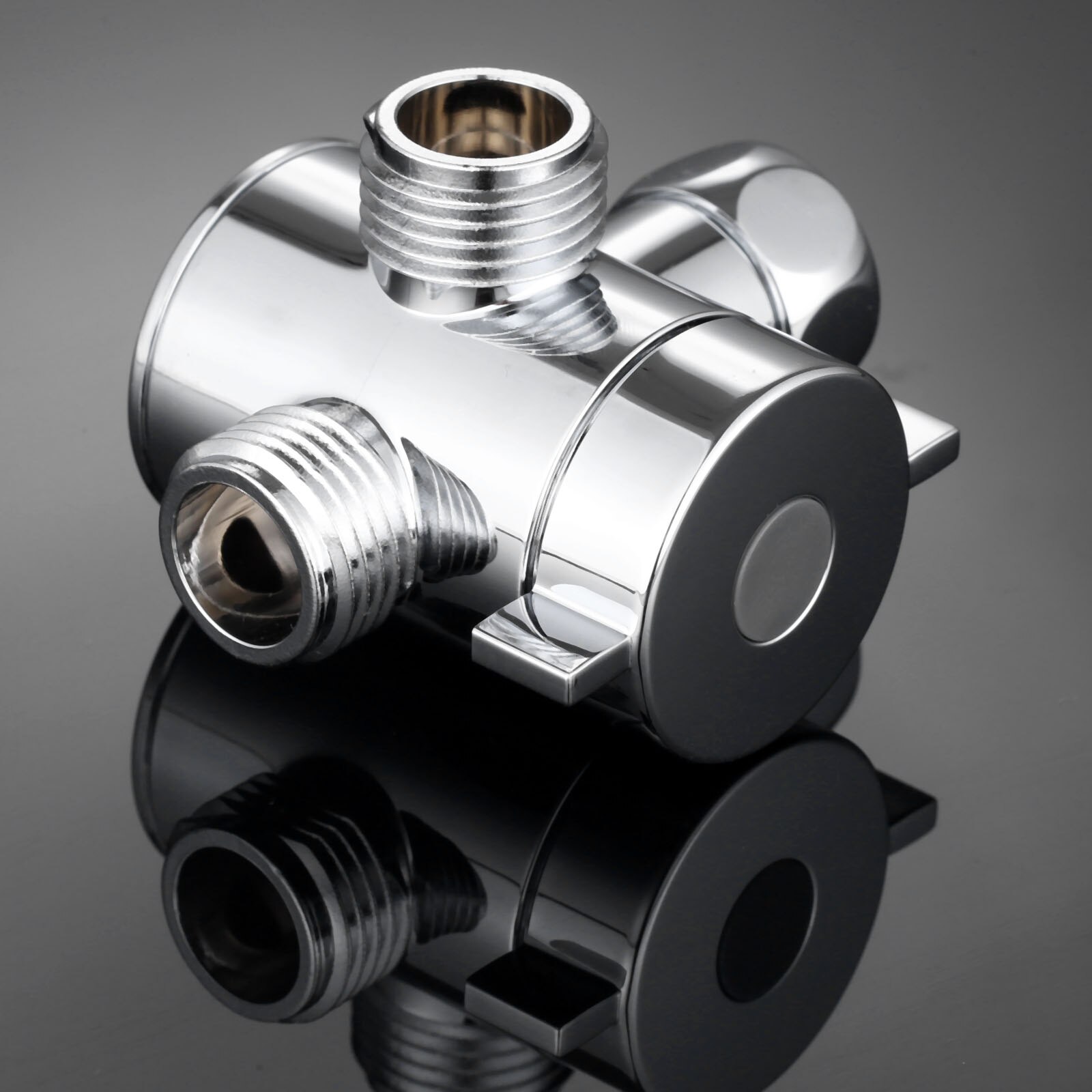 ABS Three-Way Handheld Shower Head Diverter Tee Adapter Valve Connector Adjustable Shower Arms Mounted Fix Bracket Bathroom G1/2