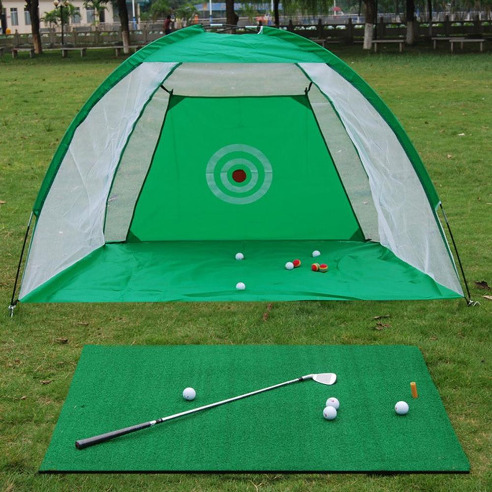 Indoor/Outdoor Golf Training Aids Draagbare Opvouwbare Golf Raken Kooi Tuin Grasland Golf Praktijk Netto