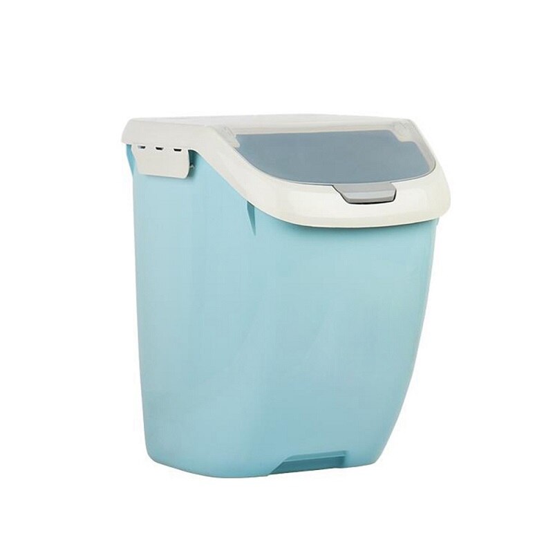 6KG/10KG/15KG Moisture-proof Dry Food Storage containers Sealed Box Rice Storage Container Kitchen Organization: 15 kg blue