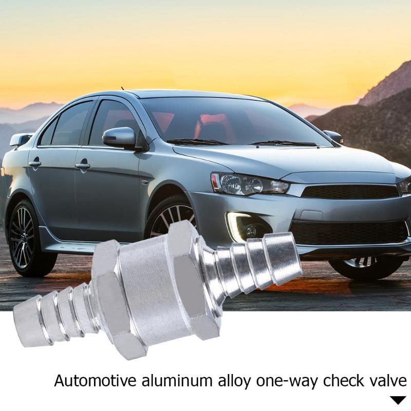 Aluminum Alloy Fuel One Way Check Valve for Carb+2pcs Spring Hose Clamps Aluminum Alloy Fuel One Way Check Valve for Carb
