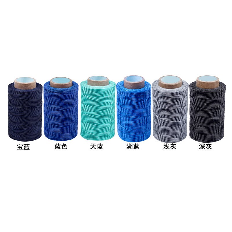 Jiwuo encerado fio 150d 1mm mão costura cabo para couro diy artesanato ferramenta 250m diy artesanato ferramentas de linha costura couro: 6
