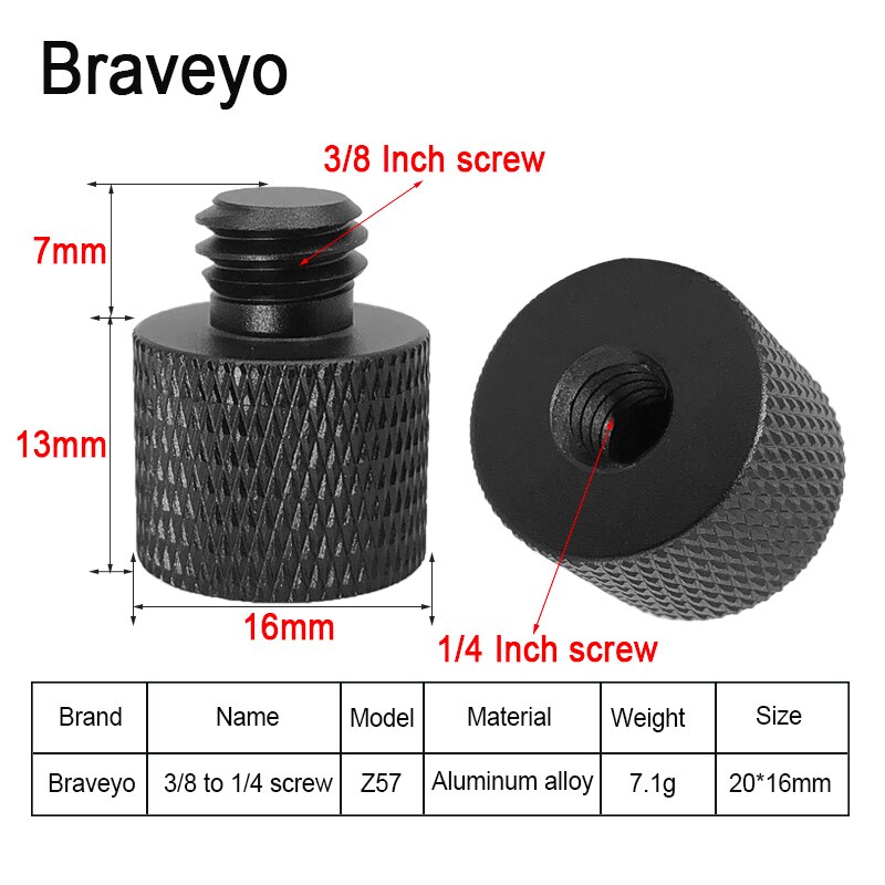 Conversie Schroef 3/8 M6 M8 M10 M12 Schroef Fotografie Accessoires Adapter Mount Schroef Voor Statief Balhoofd Live Flash Bracket: Overigen