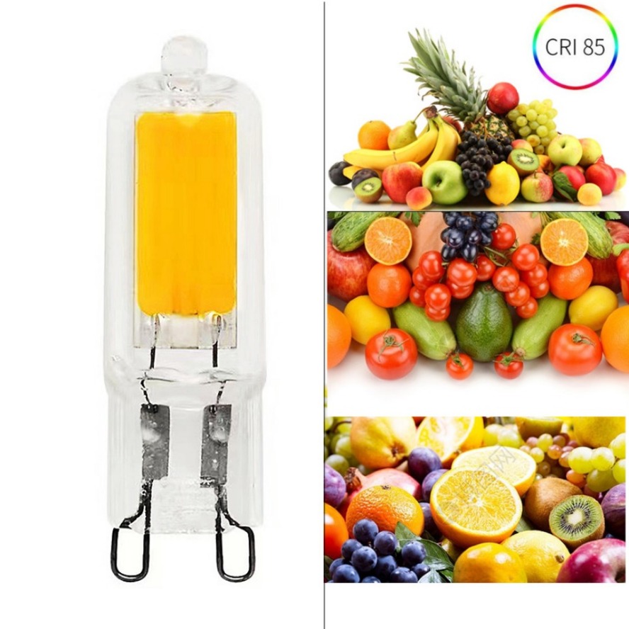 HZZKZZ bombilla LED G9 superbrillante 7W 9W 12W15W 220V lámpara de vidrio luz de potencia constante iluminación LED bombillas G9 COB