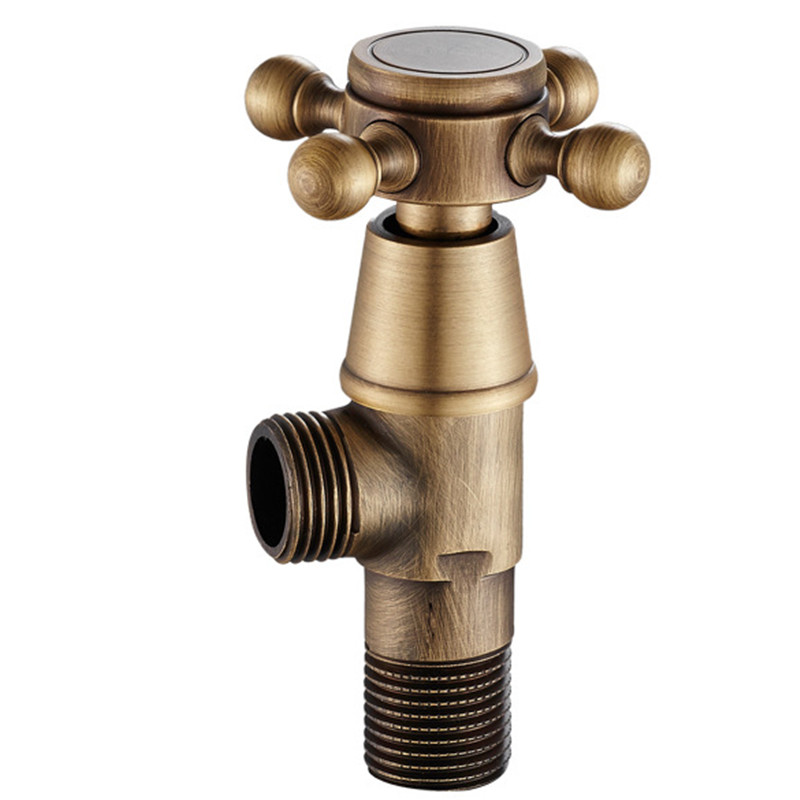 European Style Copper Bathroom Toilet Angle Valve Antique Bronze Toilet Faucet Bidets Valve F1/2"x1/2" Water Fill