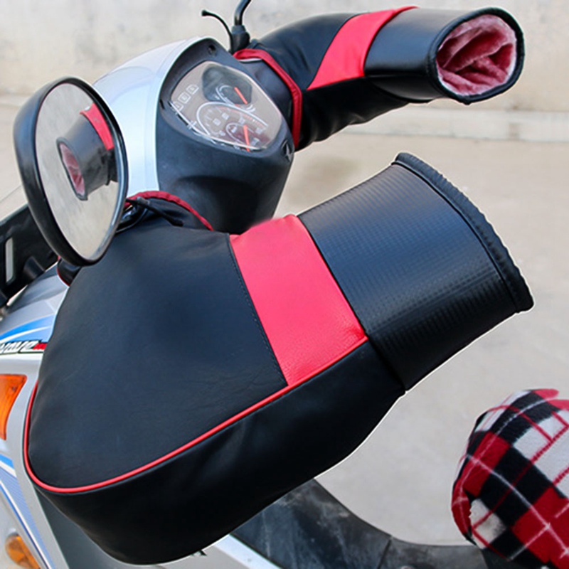 Motorfiets Scooter Quad Bike Stuur Hand Fur Moffen Handschoenen Wanten Winter Warmer