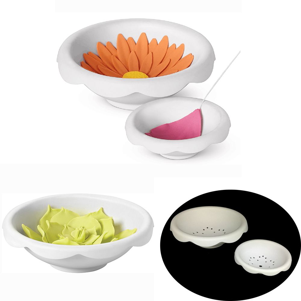 2 Stuks Plastic Cake Bloem Drogen Mold 3D Bloem Vormgeven Bowls Gum Paste Fondant Cake Decorating Bloem Vormen Drogen Mallen